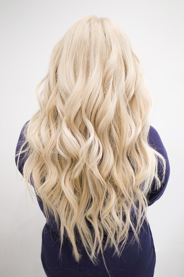 blonde extensions